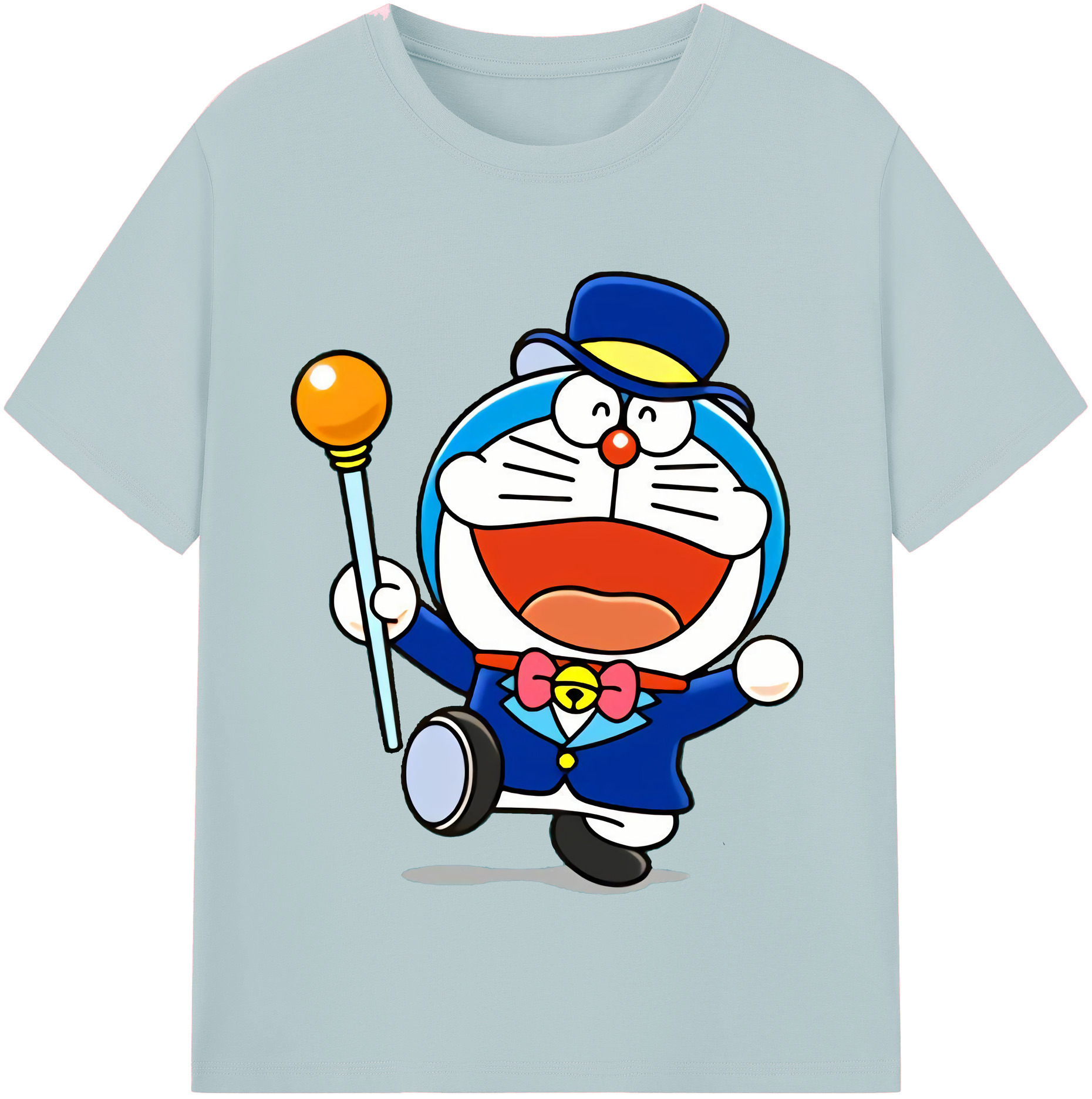 （画像用） ドラえもん Doraemon 綿100％半袖Tシャツ（フロントプリント）